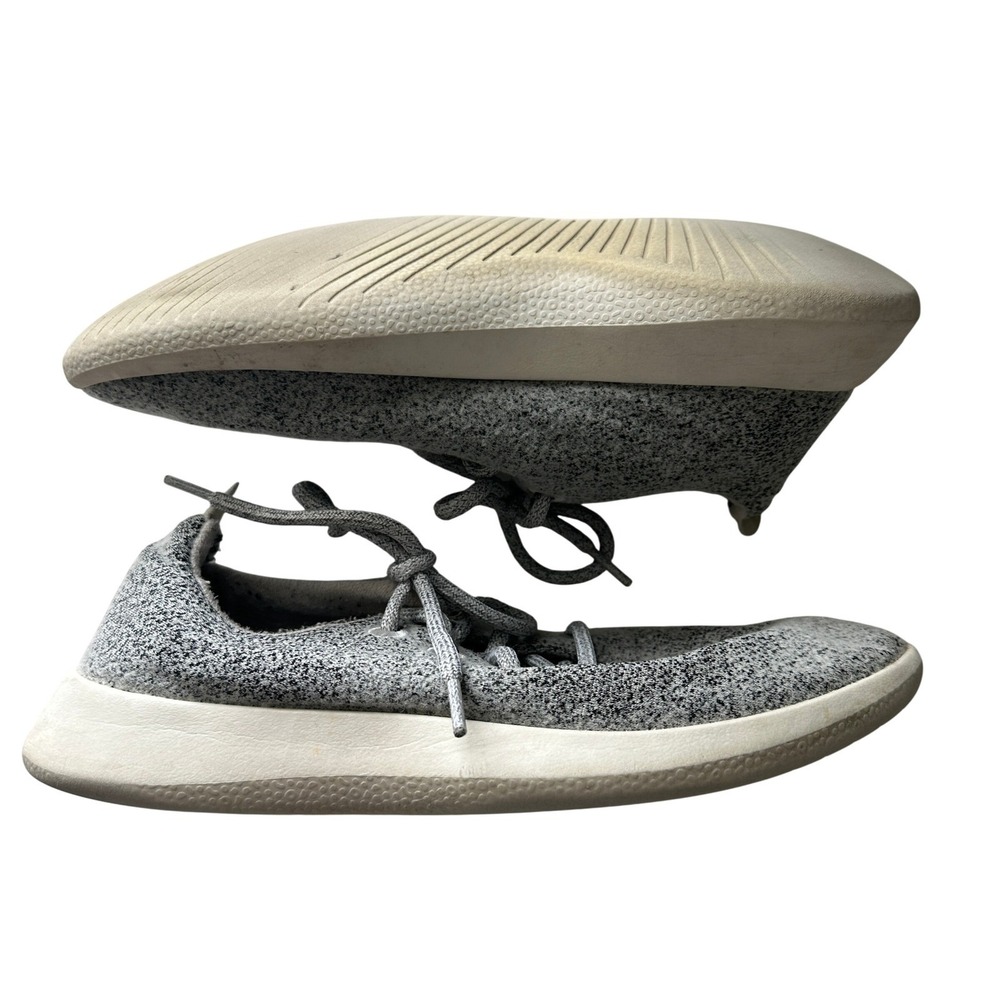 Allbirds Mens Wool Runner Grey White Marl Merino Wool Sneakers Size 9 WR1M9